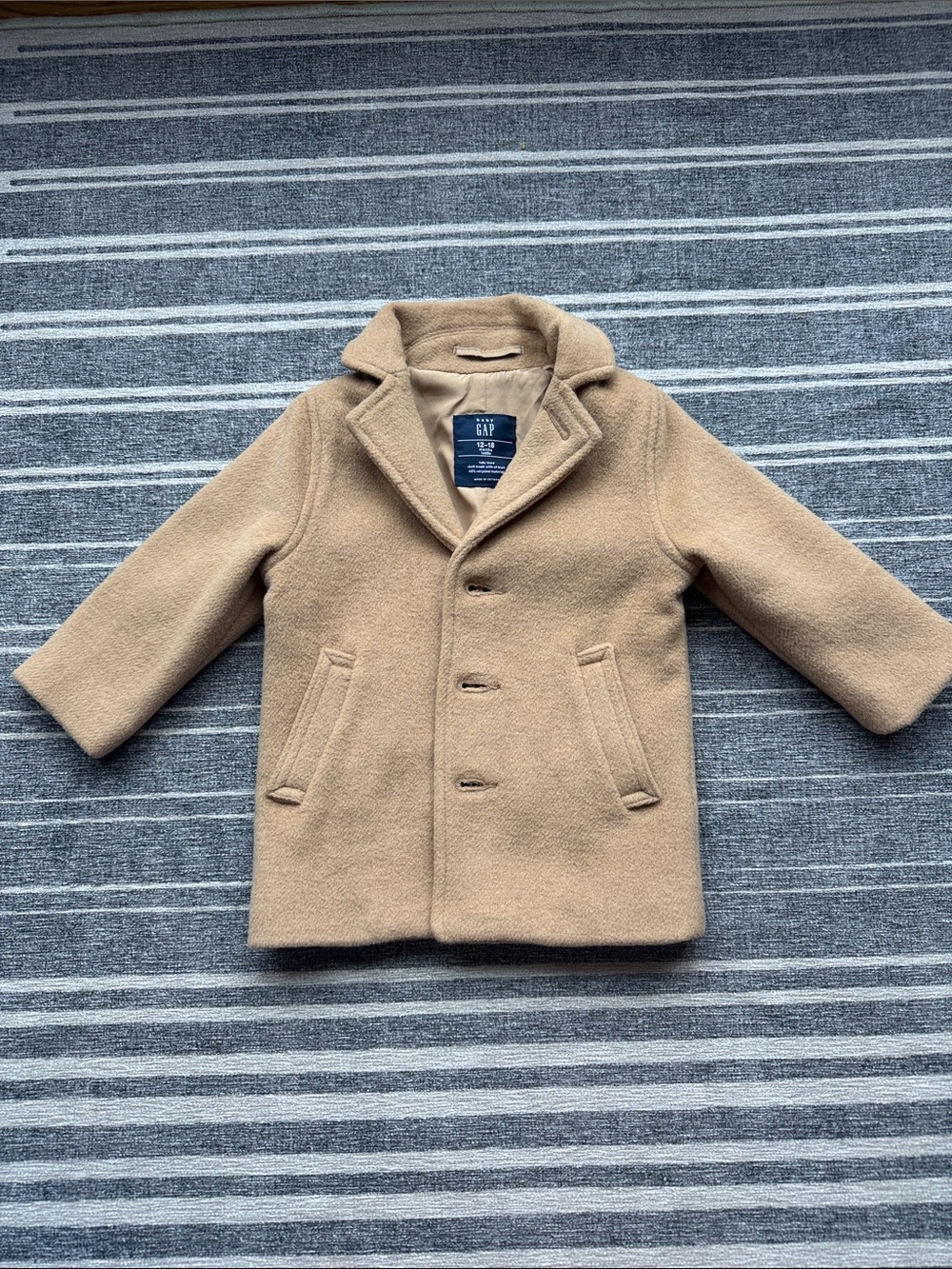 GAP Kids Tan Peacoat Jacket